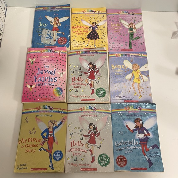 Rainbow Magic Fairy Lot of 9 Paperback Books for Young Readers - Daisy Meadows - Picture 2 of 5